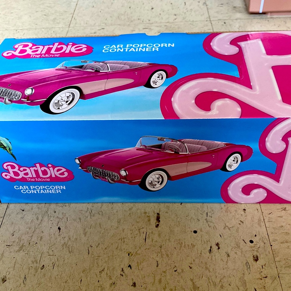 BARBIE CAR POPCORN CONTAINER